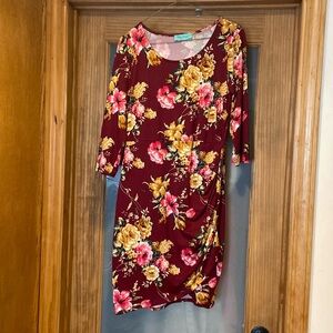 Fall Floral Dress
